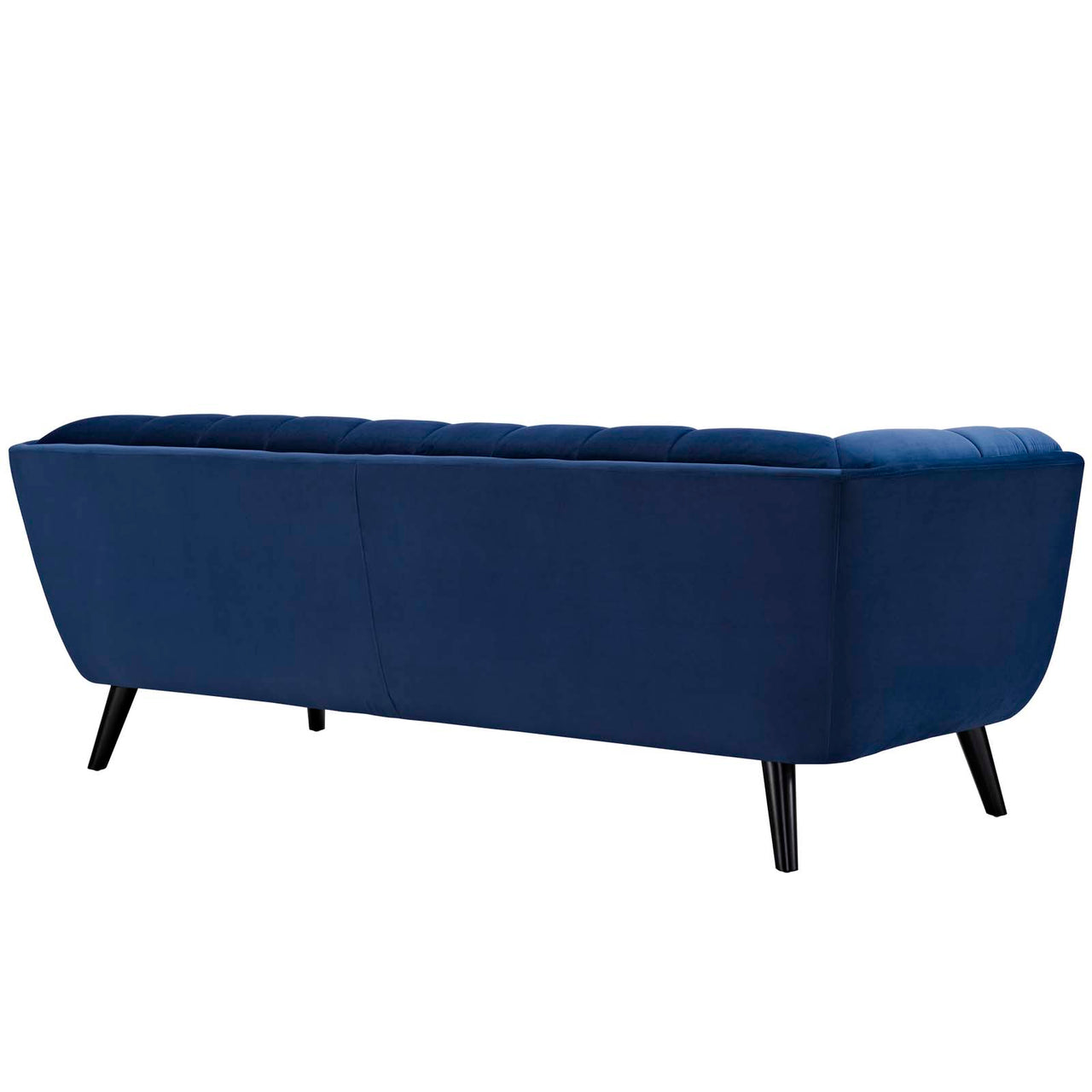 Caress Velvet Sofa, Navy