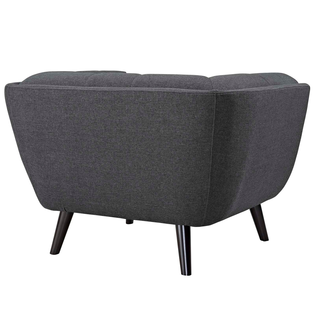 Caress Fabric Armchair, Gray