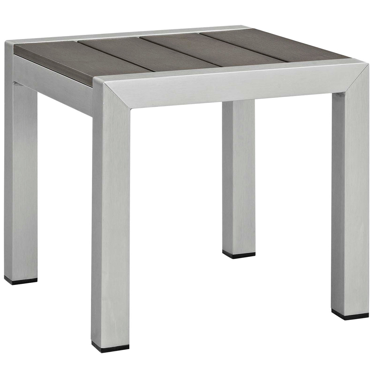 Shorea 3-Piece Alfresco Chaise with Cushions, Silver & Navy