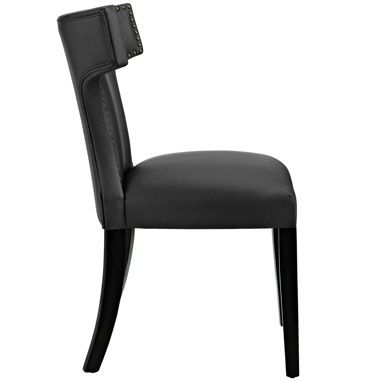 Vela Eco-Leather Dining Chair Set of 2, Black
