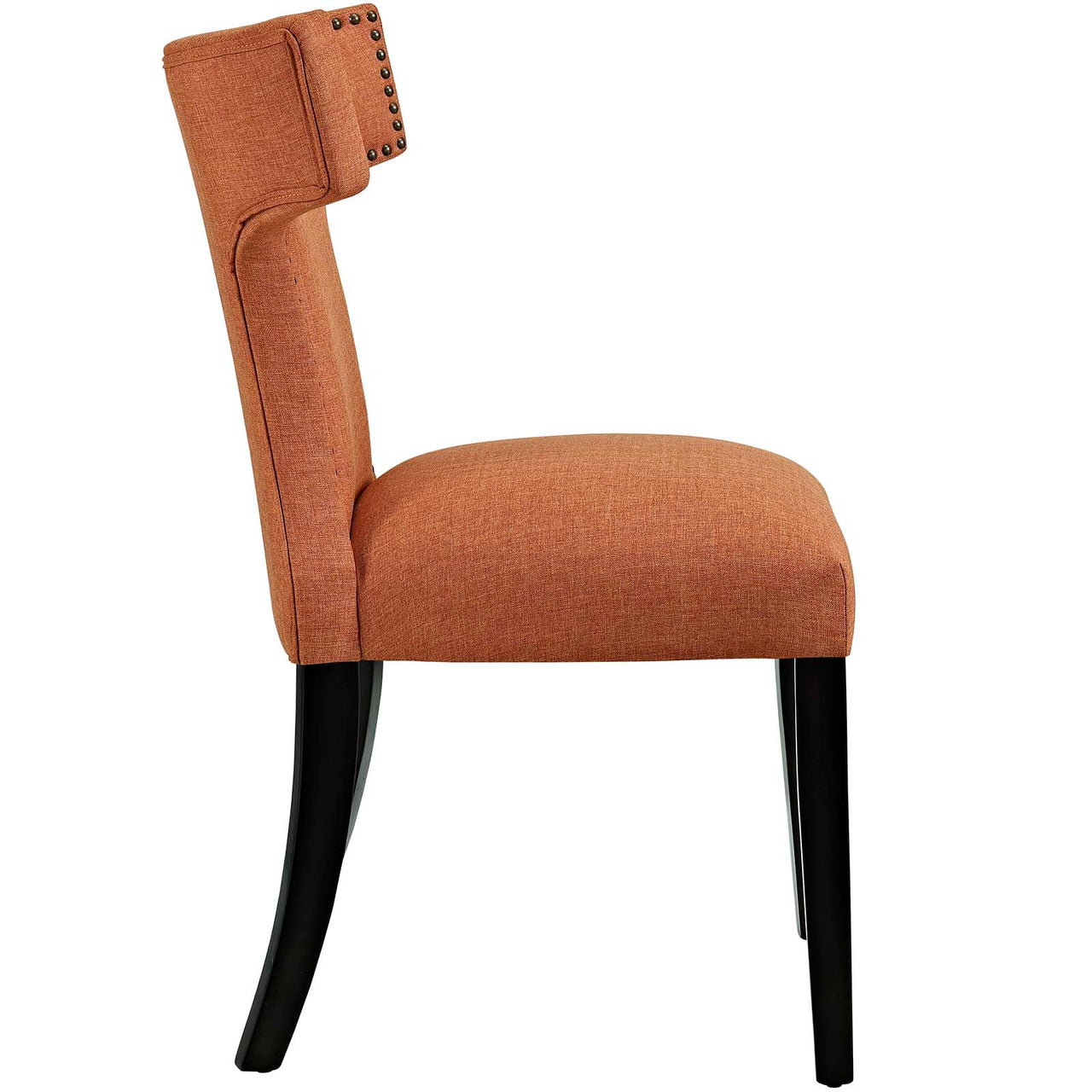 Vela Fabric Dining Chair Set of 2, Orange
