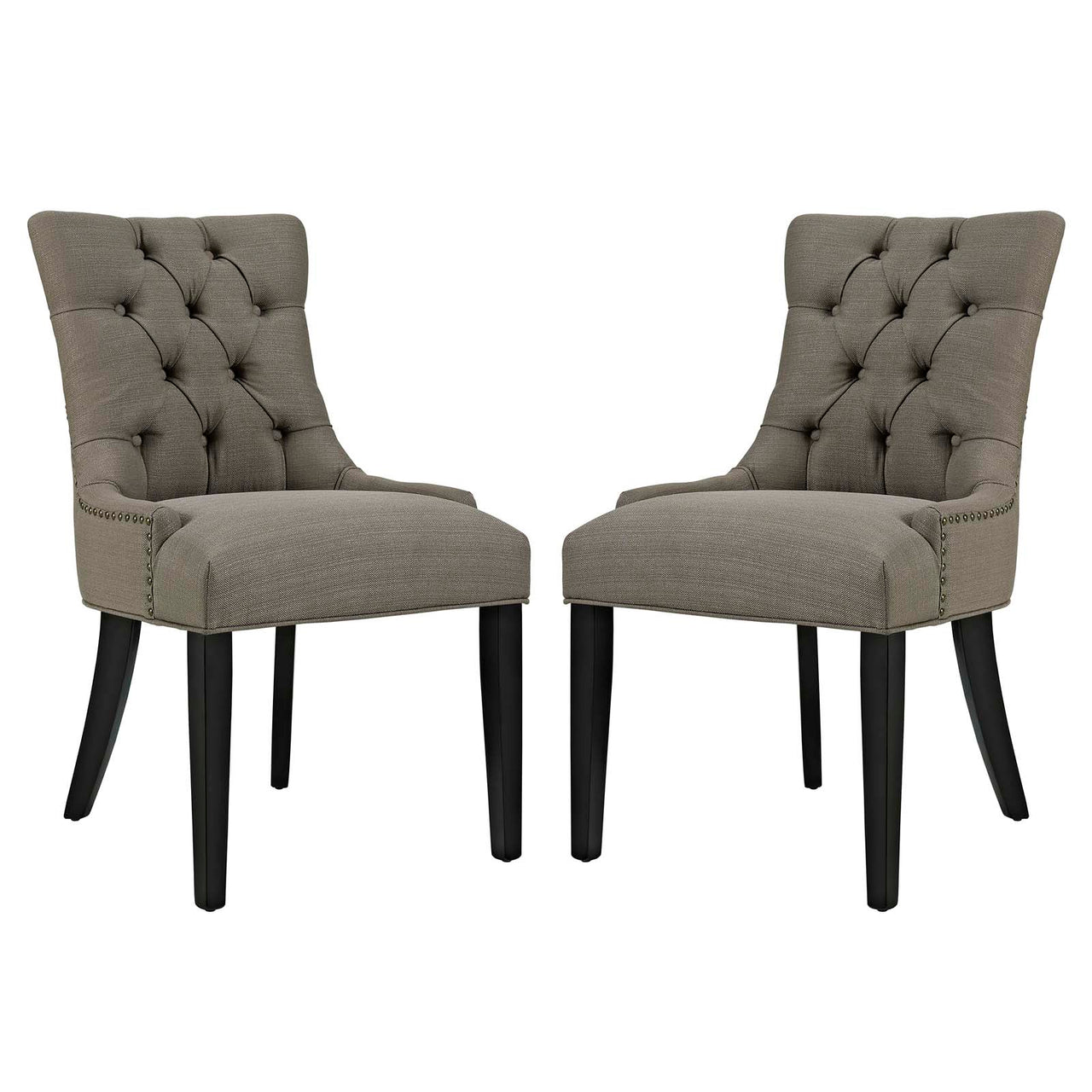 Cavell Fabric Dining Chair Set of 2, Granite