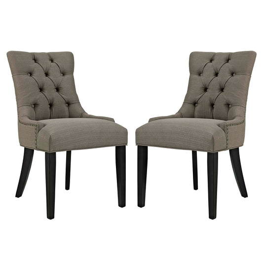 Cavell Fabric Dining Chair Set of 2, Granite