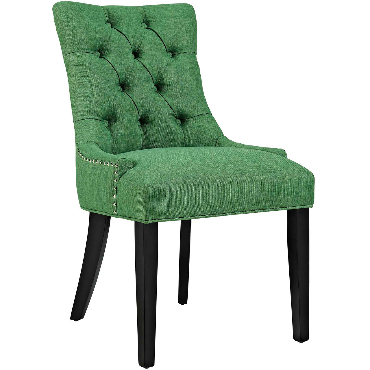Cavell Fabric Dining Chair Set of 2, Green