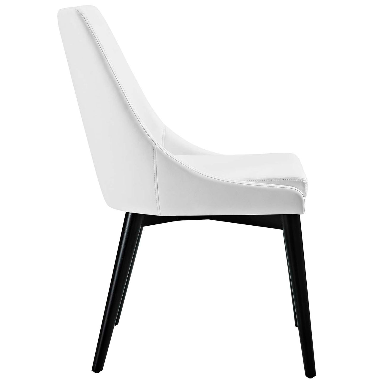 Viremont Eco-Leather Dining Chair Set of 2, White