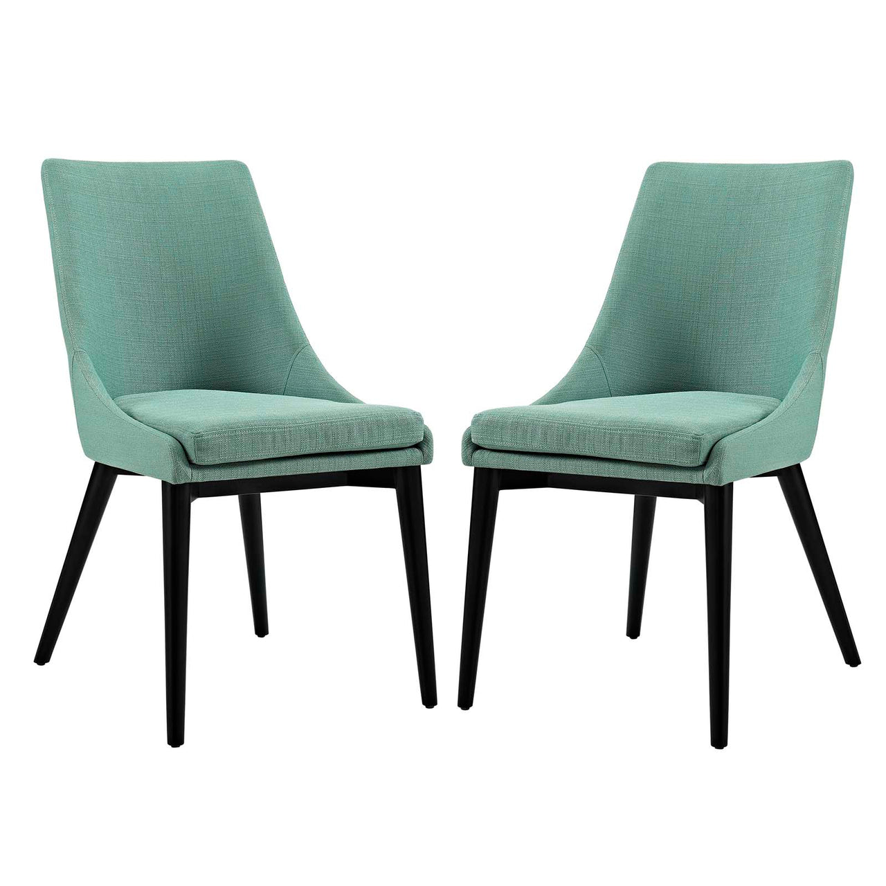 Viremont Woven Dining Chair Set of 2, Aqua Green