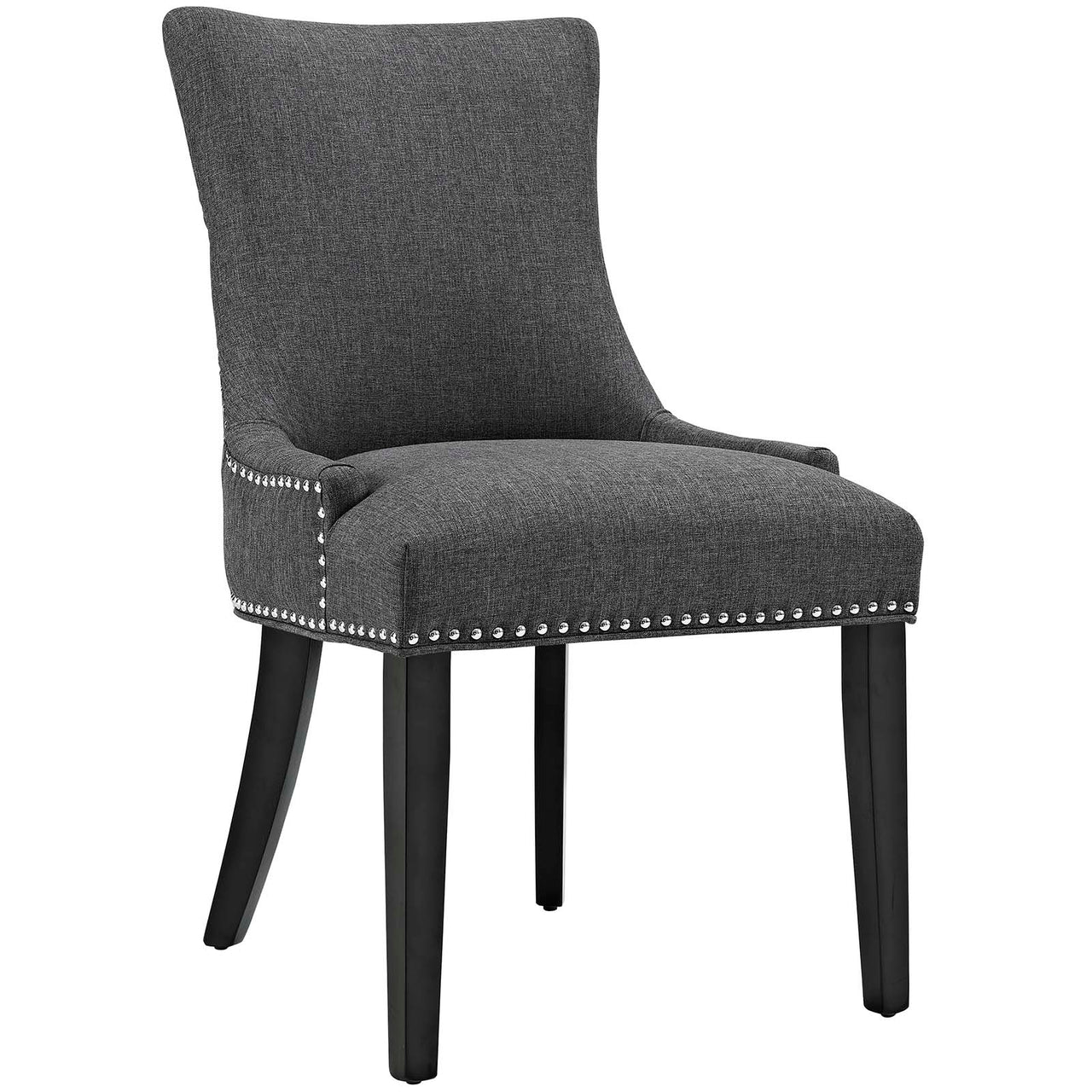 Marvelle Upholstered Dining Chair Set of 2, Gray