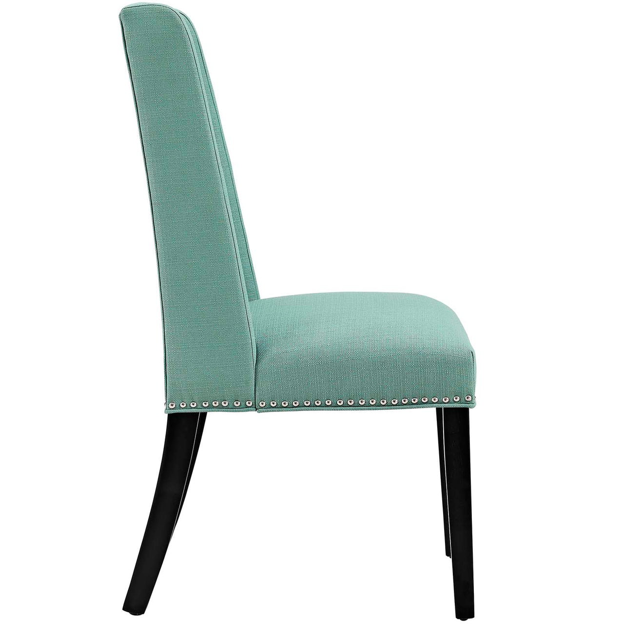 Bellare Fabric Dining Chair Set of 2, Aqua Green