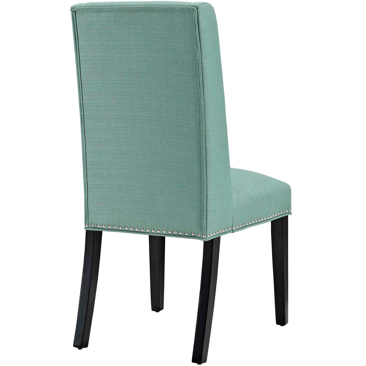 Bellare Fabric Dining Chair Set of 2, Aqua Green