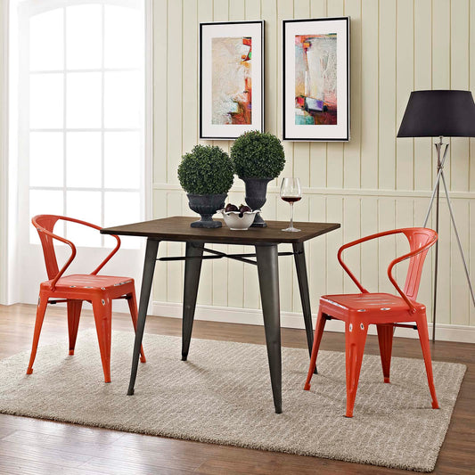 Vintage Flair Dining Chair Set of 2, Red