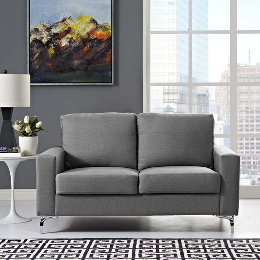 Dorelli Upholstered Loveseat, Gray