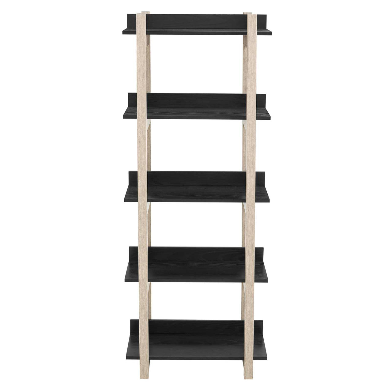 Avenith Bookcase, Natural Wood & Black
