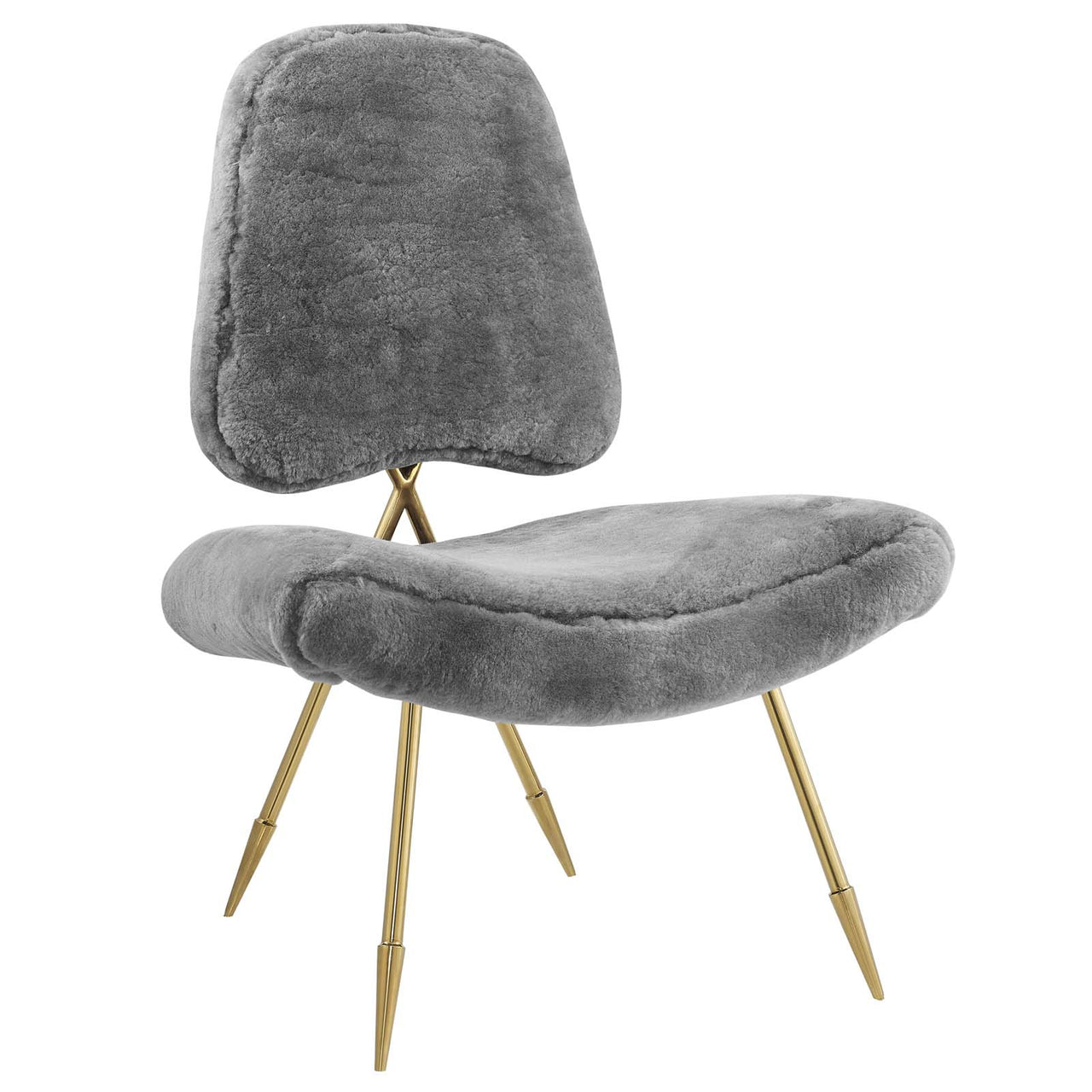 Direction Wool Lounge Chair, Gray