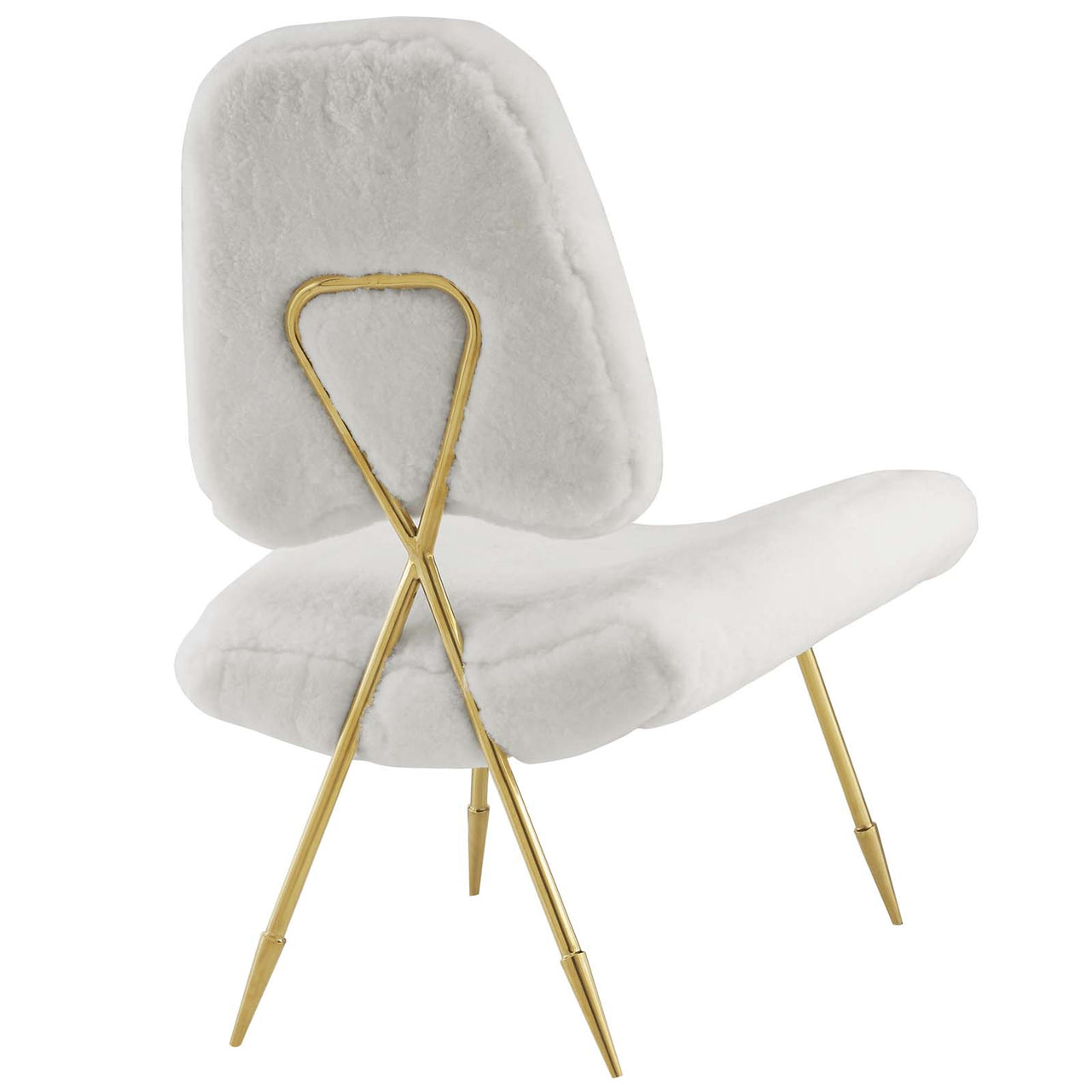 Direction Wool Lounge Chair, White