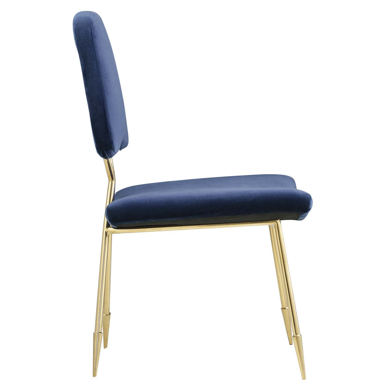 Direction Velvet Dining Chair, Navy