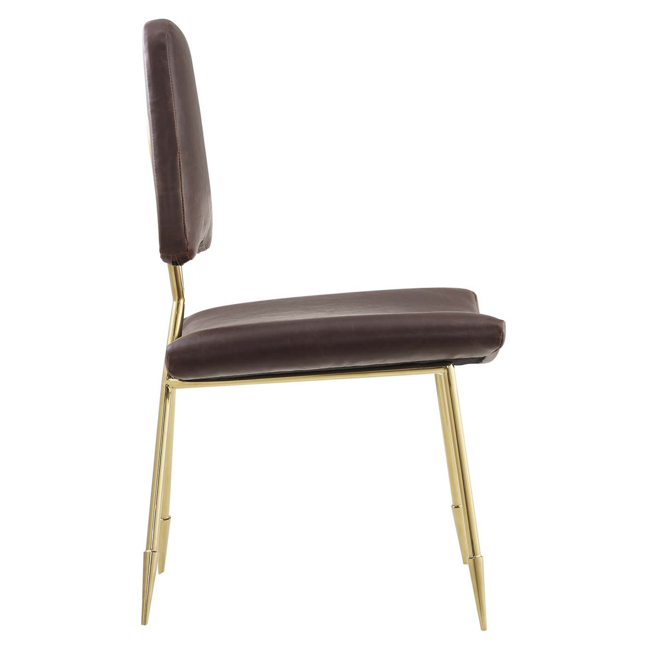 Direction Faux Leather Dining Chair, Brown