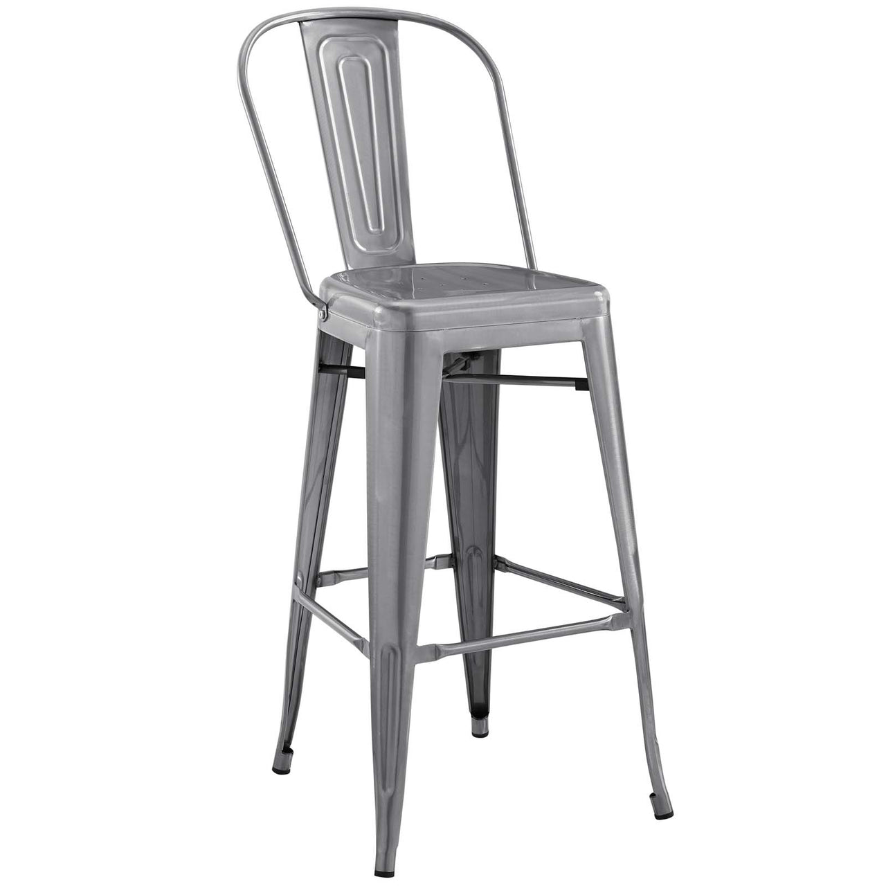 Vintage Flair Bar Side Stool, Gunmetal