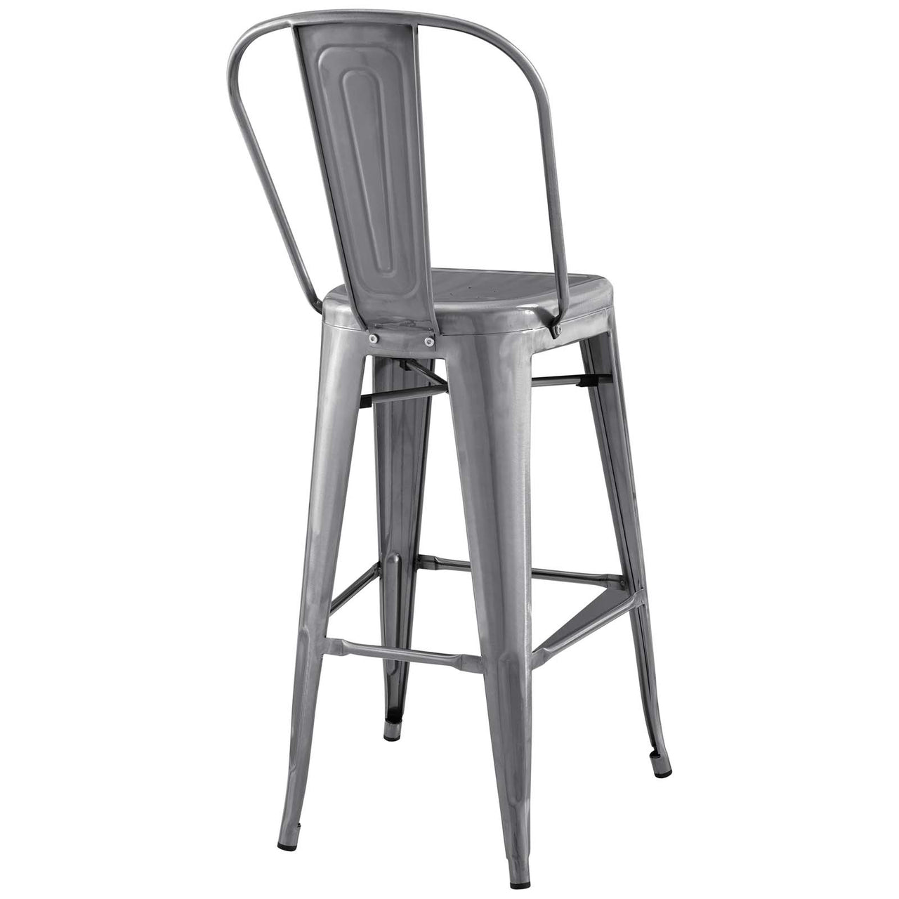 Vintage Flair Bar Side Stool, Gunmetal
