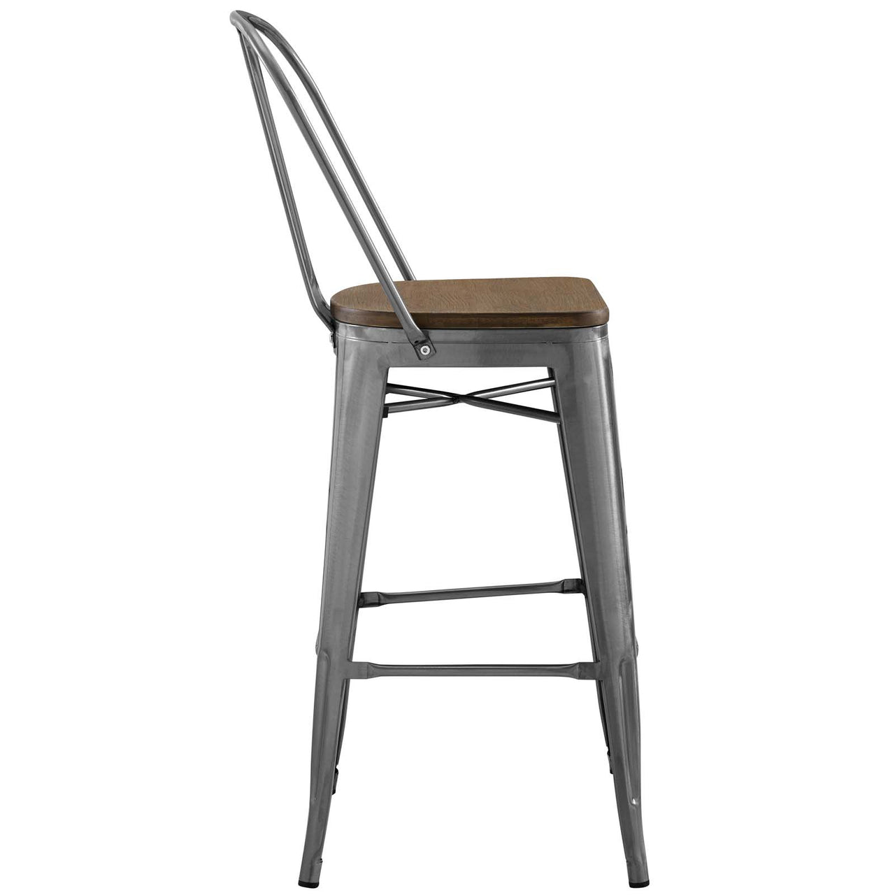 Vintage Flair Bar Stool, Gunmetal