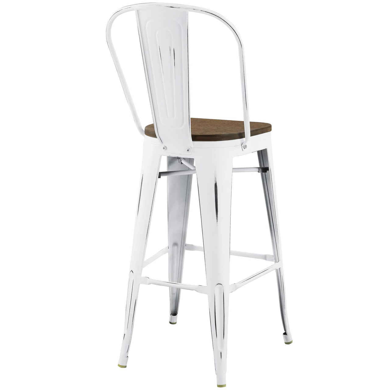 Vintage Flair Bar Stool, White