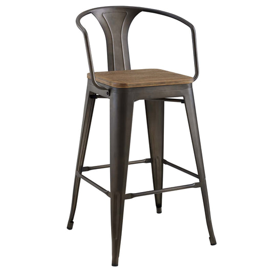 Vintage Flair Bar Stool, Brown
