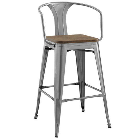 Vintage Flair Bar Stool, Gunmetal
