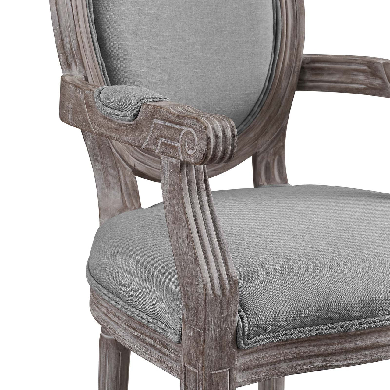 Savelle Fabric Dining Chair, Light Gray