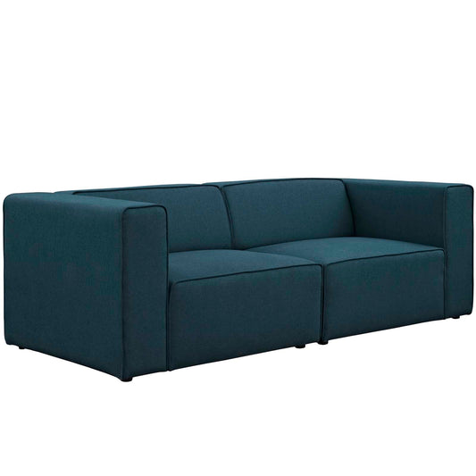 Coalesse 2-Piece Fabric Sectional Sofa Set, Blue