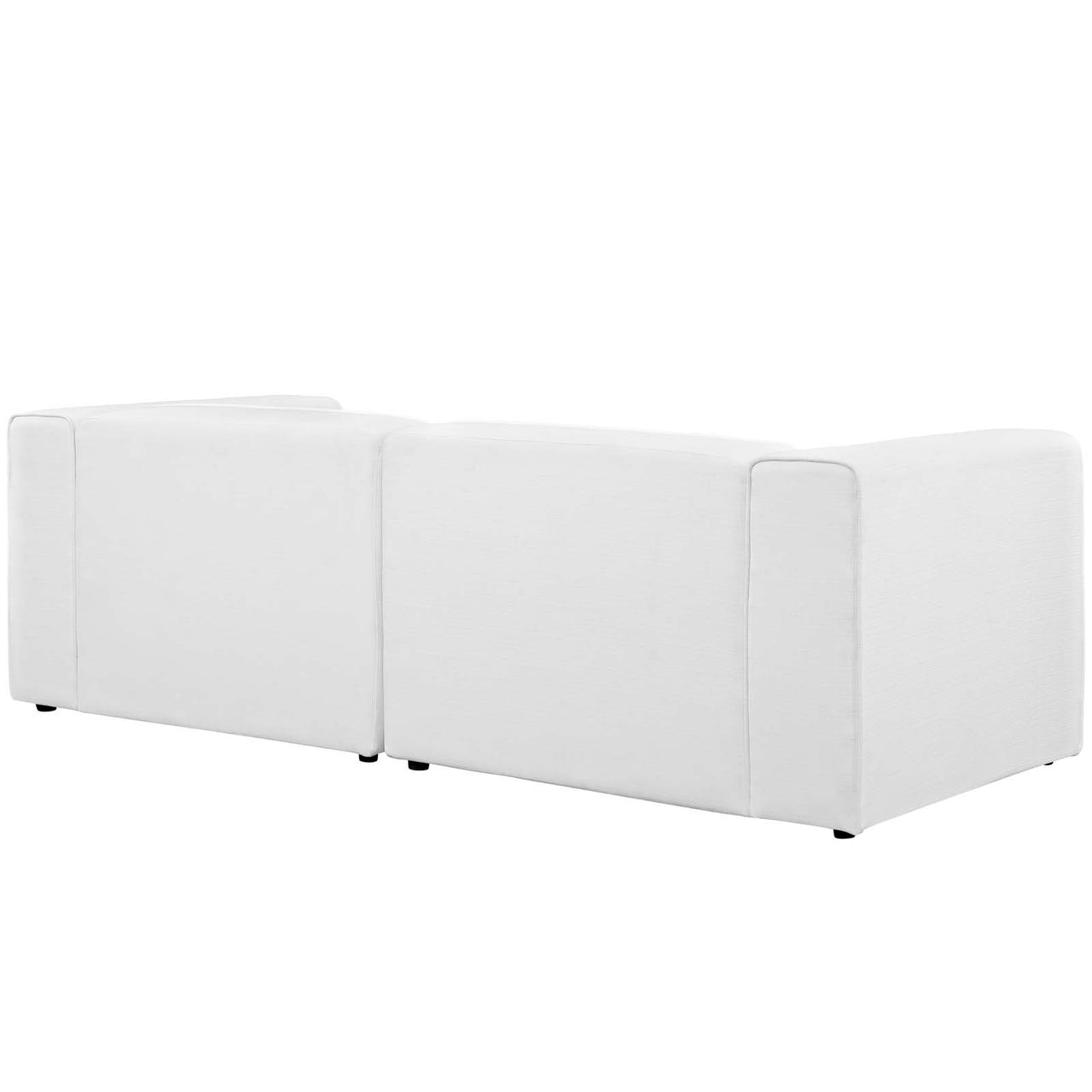 Coalesse 2-Piece Fabric Sectional Sofa Set, White