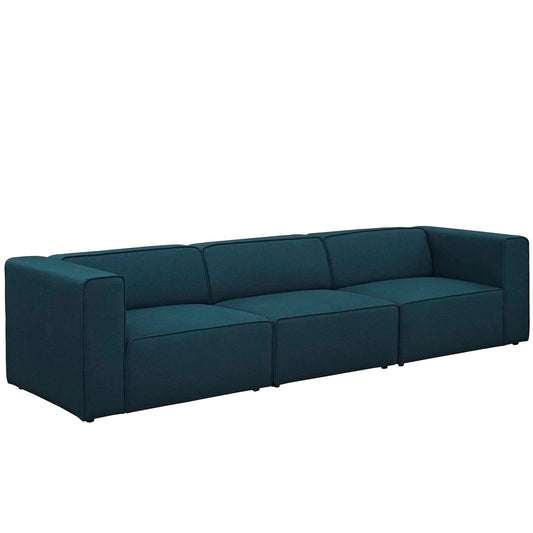 Coalesse 3-Piece Fabric Sectional Sofa Set, Blue