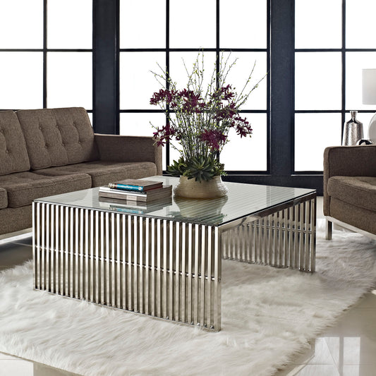 Orryx Coffee Table, Silver