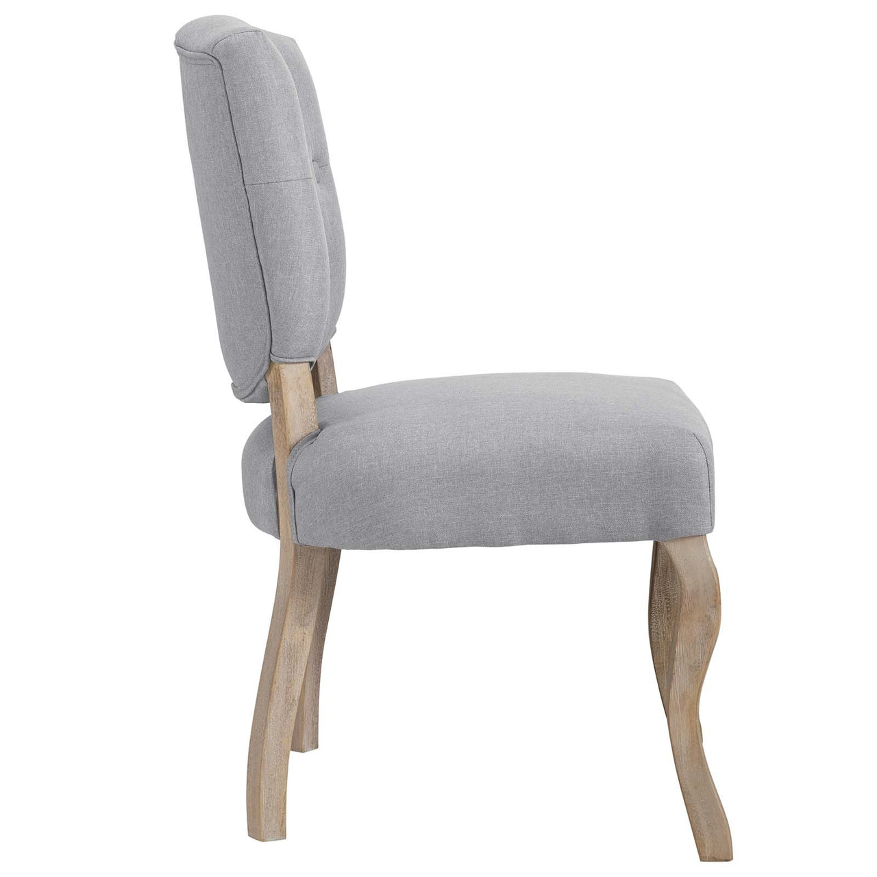 Rowena Fabric Dining Chair, Light Gray