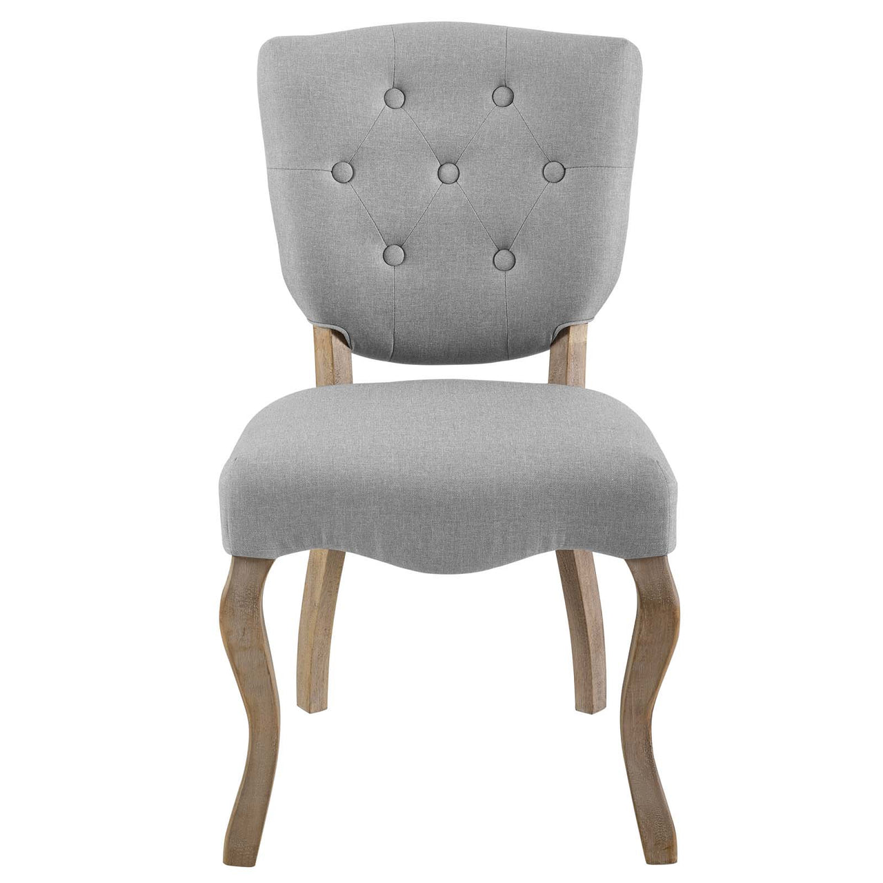 Rowena Fabric Dining Chair, Light Gray