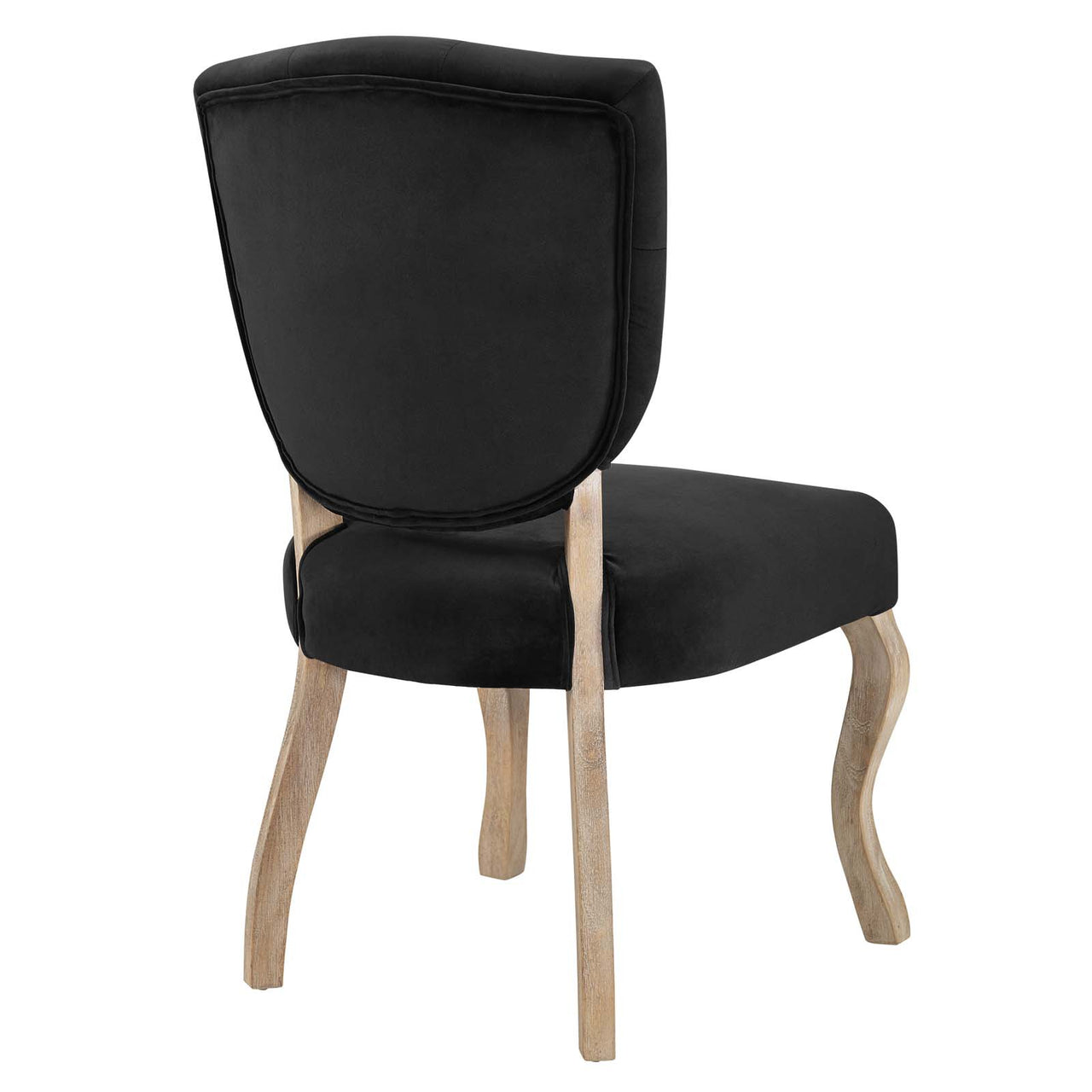 Rowena Velvet Dining Chair, Black