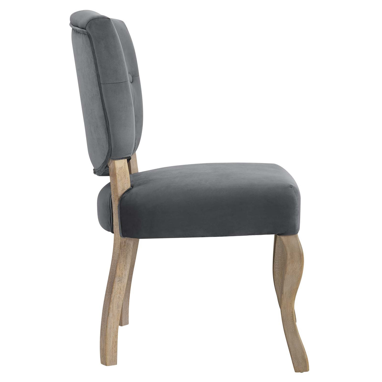 Rowena Velvet Dining Chair, Gray