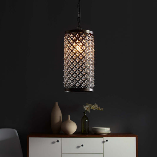 Erelith Pendant Chandelier, Black