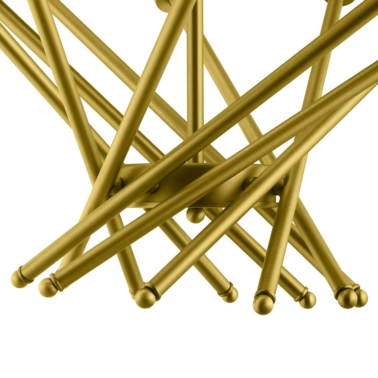 Thuvane Brass Chandelier, Gold