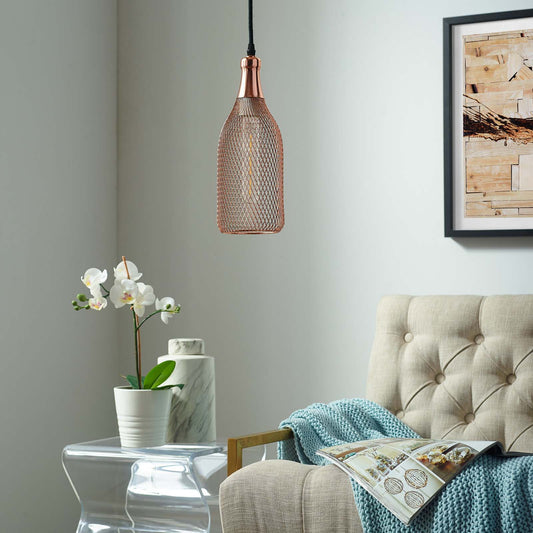 Ilvonar Pendant Light, Small, Rose Gold