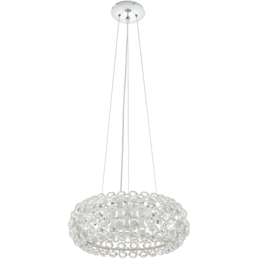 Halo 20” Pendant Chandelier, Clear
