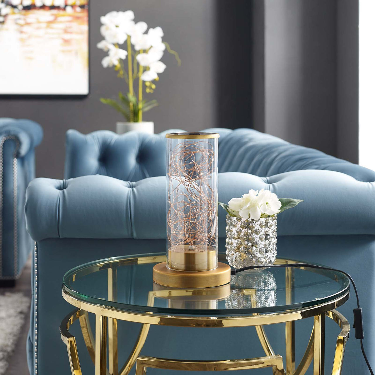 Fae Table Lamp, Gold