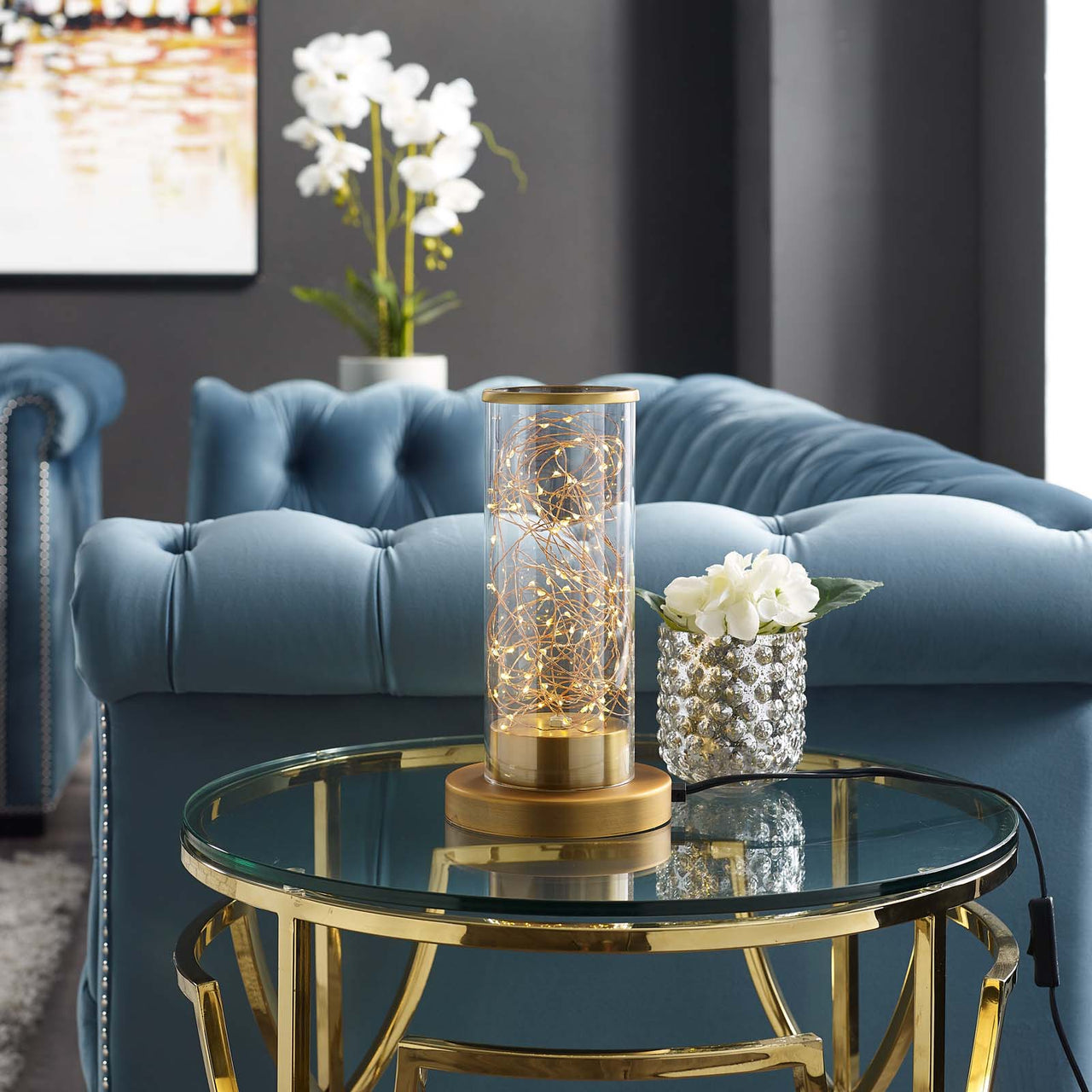 Fae Table Lamp, Gold