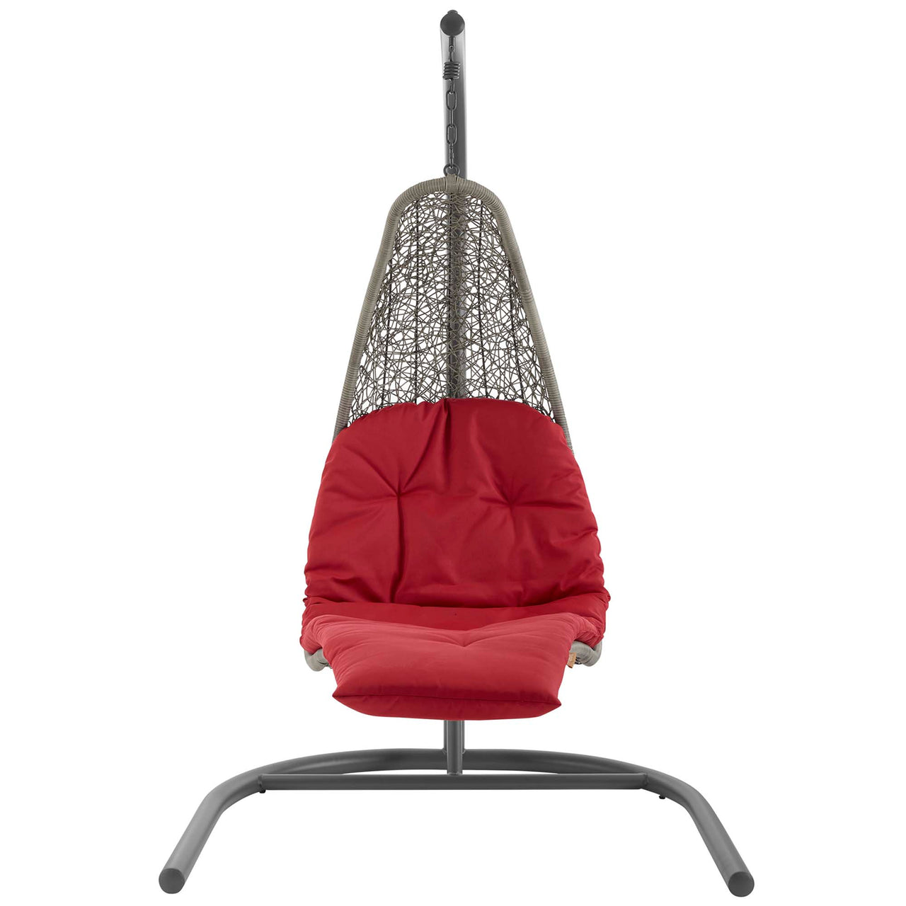 Magic Carpet Swing Chair, Light Gray & Red
