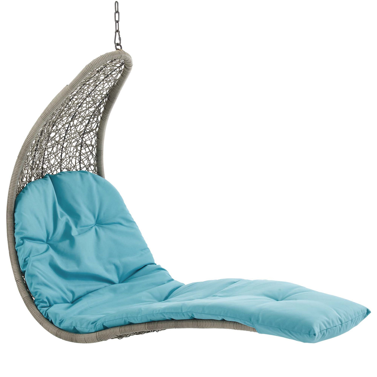 Magic Carpet Swing Chair, Light Gray & Turquoise