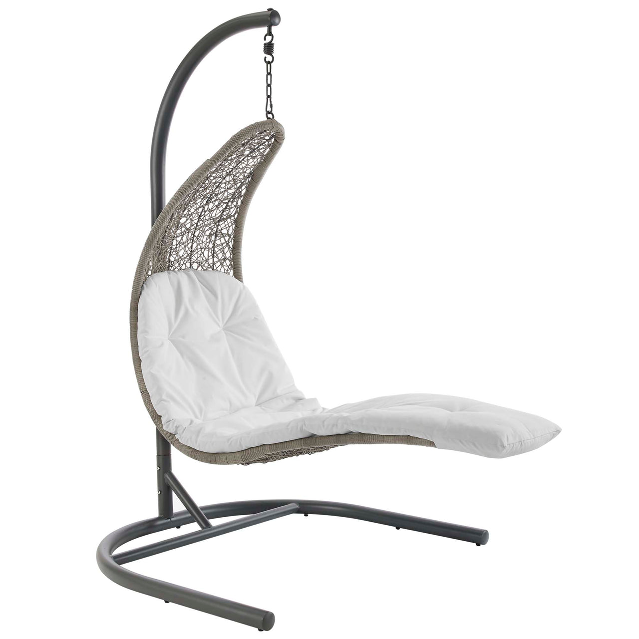 Magic Carpet Swing Chair, Light Gray & White