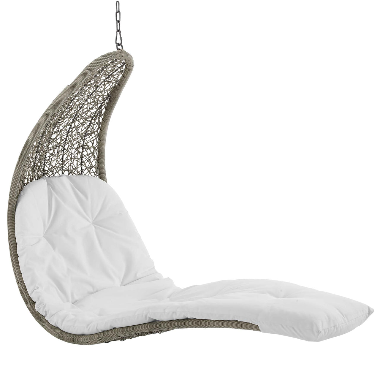 Magic Carpet Swing Chair, Light Gray & White