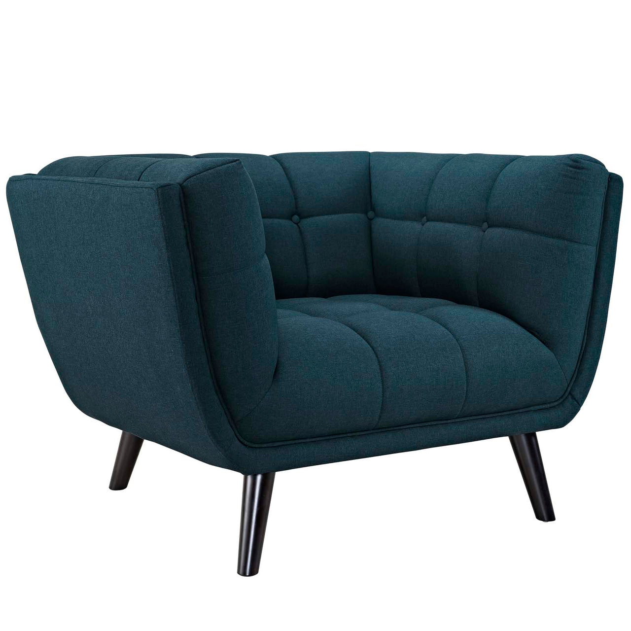 Caress 2-Piece Fabric Loveseat and Armchair Set, Blue