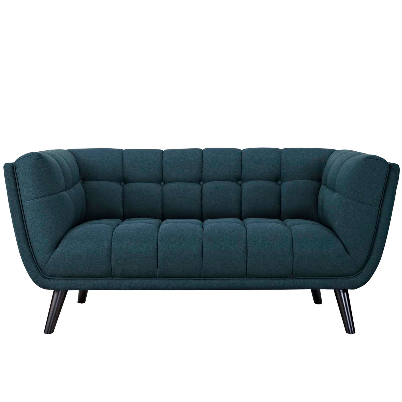 Caress 2-Piece Fabric Loveseat and Armchair Set, Blue