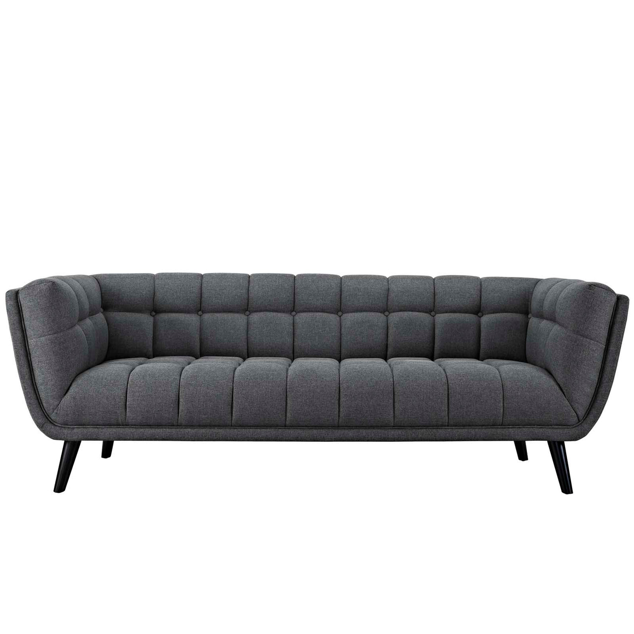 Caress 3-Piece Fabric Sofa & Armchair Set, Gray