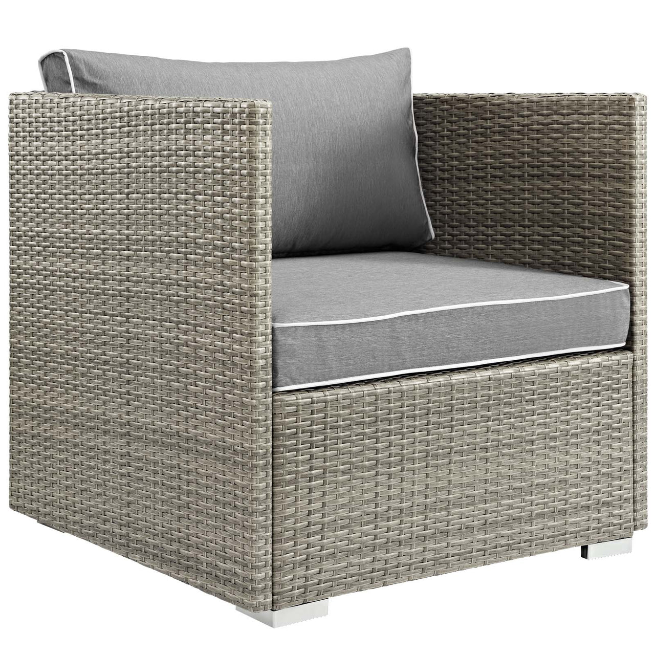 Gerrymander 3-Piece Alfresco Sectional Set, Light Gray & Gray