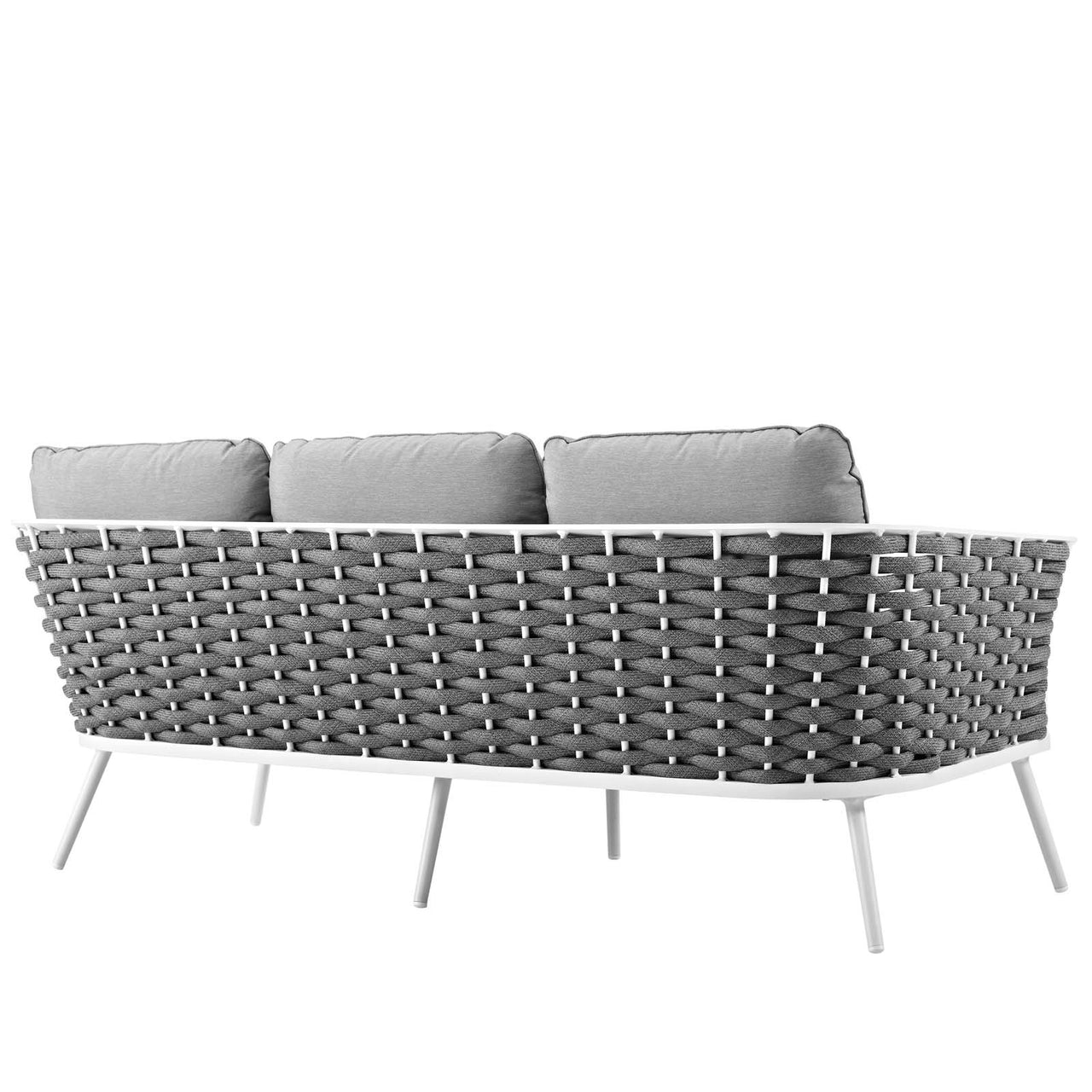 Stellan Alfresco Sofa, White & Gray
